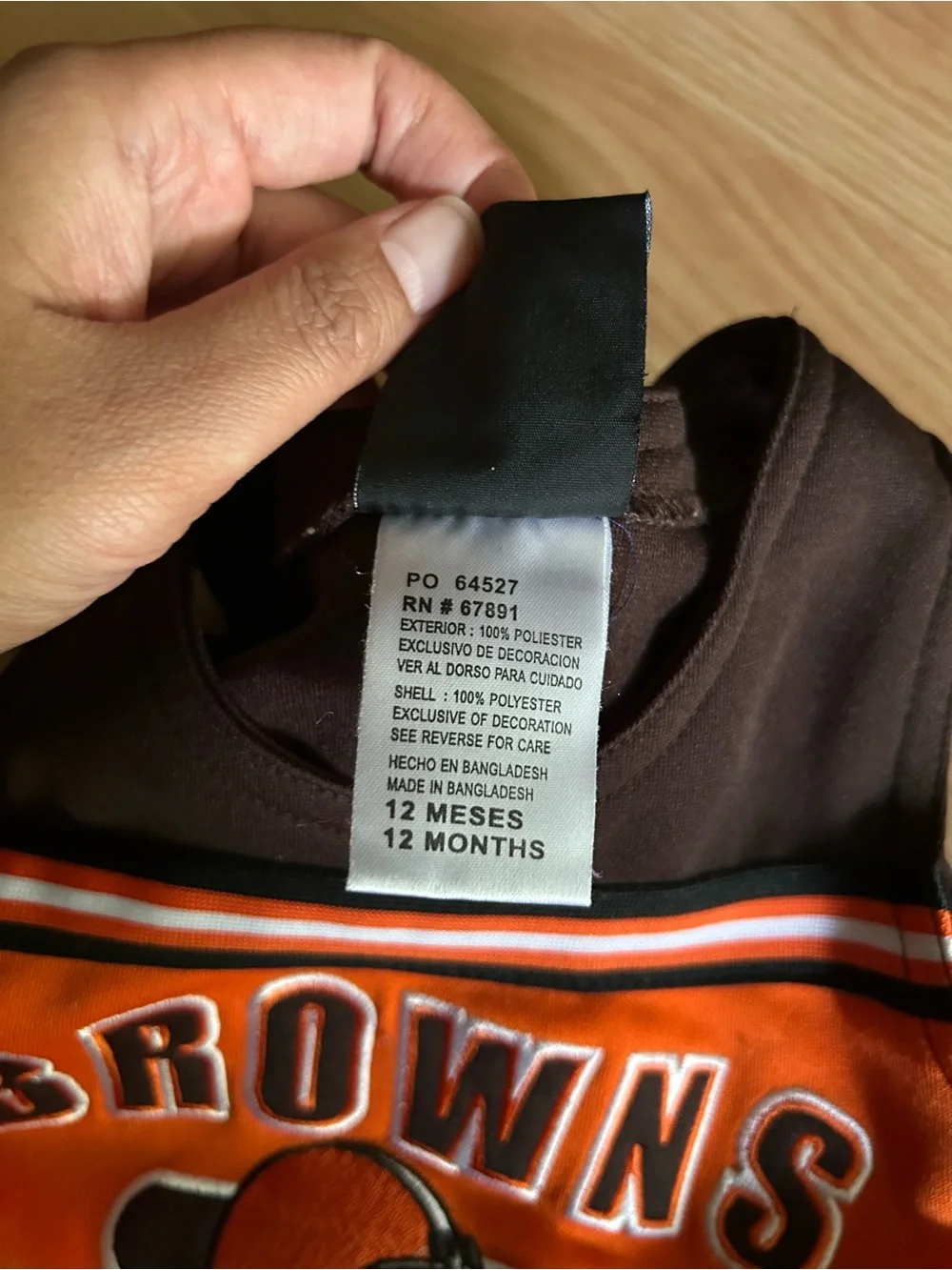 Team Apparel Reebok NFL Cleveland Browns Cheer Dress 12 Months